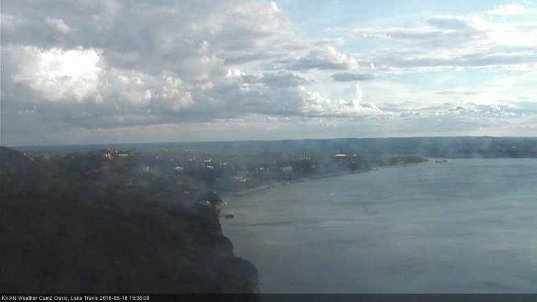Lake Travis webcam, June 18, 2018 6:10 PM CT