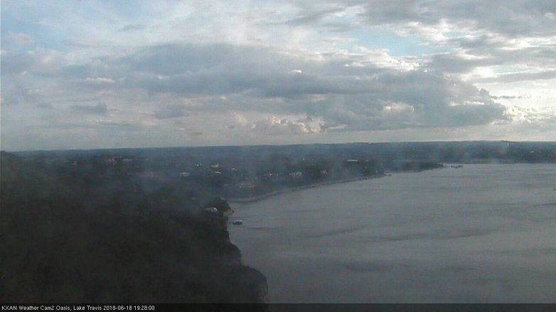 Lake Travis webcam, June 18, 2018 6:30 PM CT