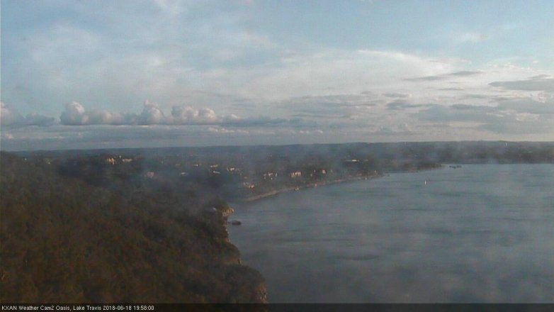 Lake Travis webcam, June 18, 2018 7:00 PM CT