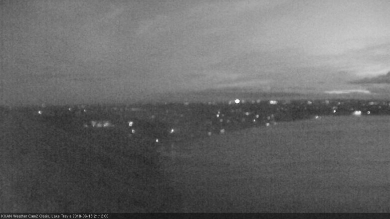 Lake Travis webcam, June 18, 2018 8:15 PM CT