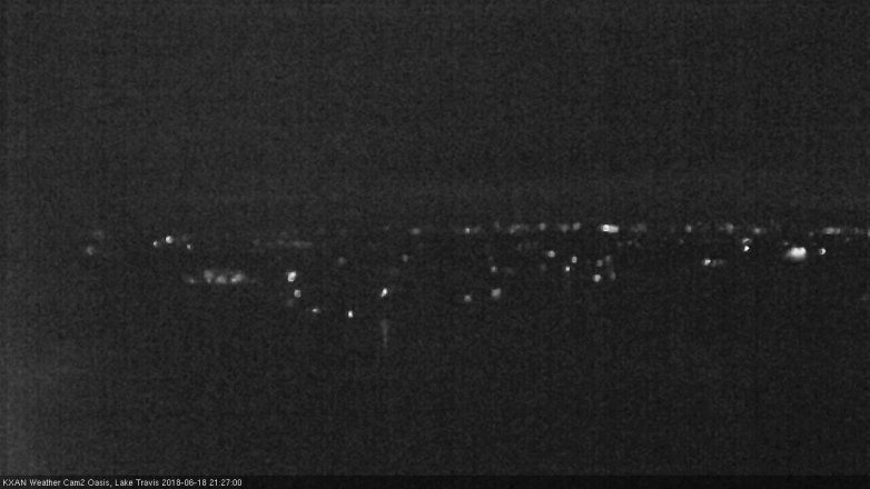 Lake Travis webcam, June 18, 2018 8:30 PM CT