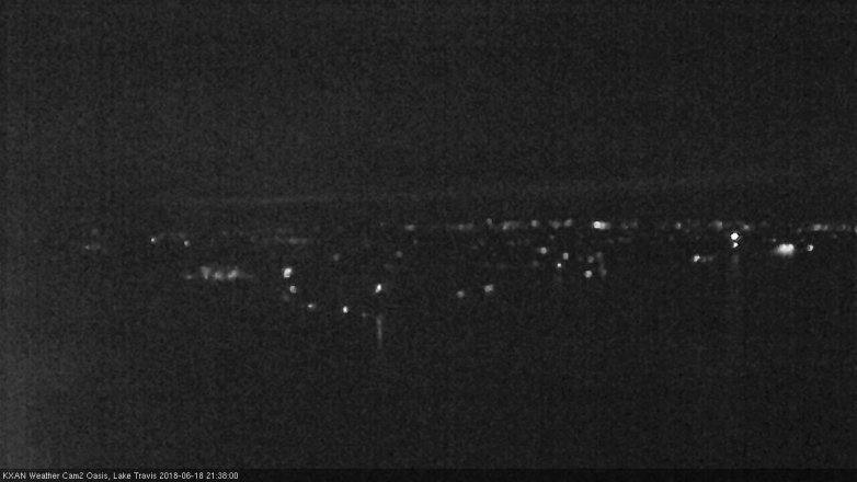 Lake Travis webcam, June 18, 2018 8:40 PM CT