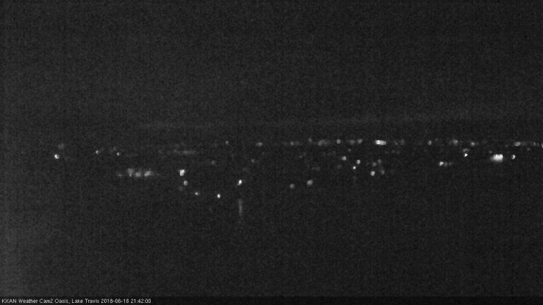Lake Travis webcam, June 18, 2018 8:45 PM CT