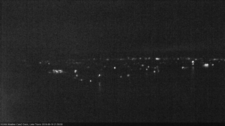 Lake Travis webcam, June 18, 2018 9:00 PM CT
