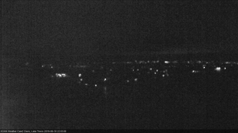 Lake Travis webcam, June 18, 2018 9:05 PM CT