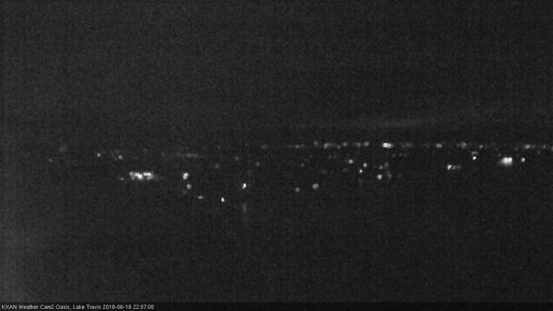 Lake Travis webcam, June 18, 2018 9:10 PM CT