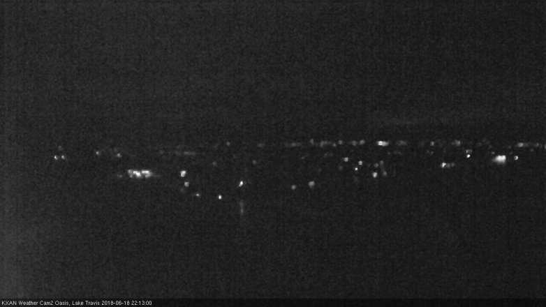 Lake Travis webcam, June 18, 2018 9:15 PM CT
