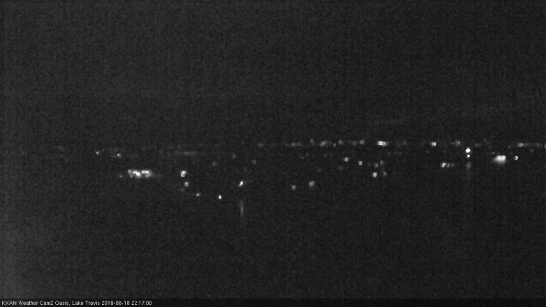 Lake Travis webcam, June 18, 2018 9:20 PM CT