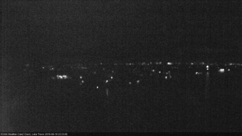 Lake Travis webcam, June 18, 2018 9:25 PM CT