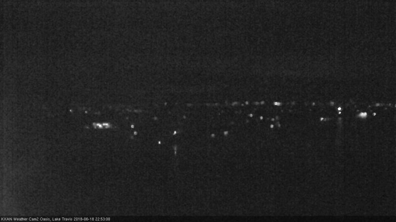 Lake Travis webcam, June 18, 2018 9:55 PM CT
