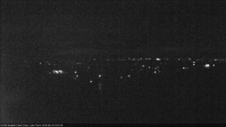 Lake Travis webcam, June 18, 2018 10:10 PM CT