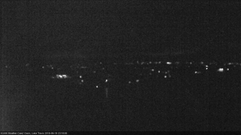 Lake Travis webcam, June 18, 2018 10:20 PM CT