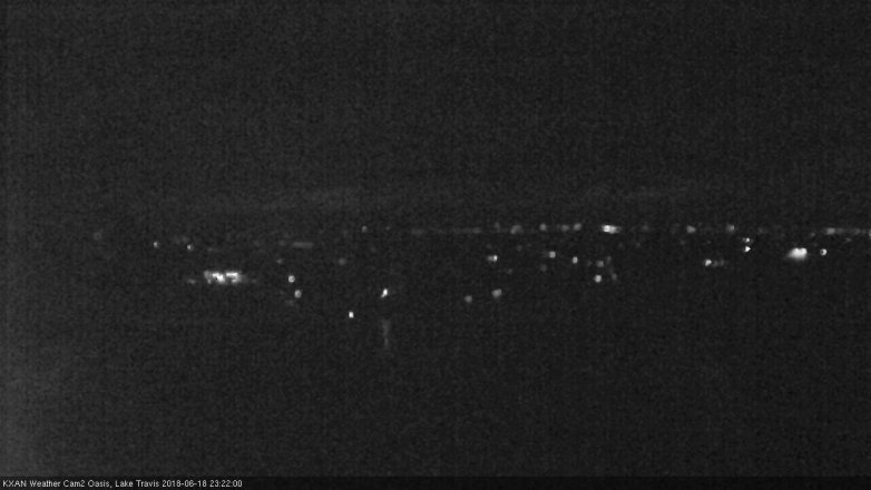 Lake Travis webcam, June 18, 2018 10:25 PM CT