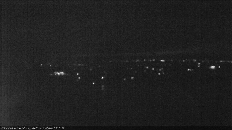 Lake Travis webcam, June 18, 2018 10:55 PM CT