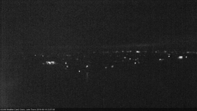 Lake Travis webcam, June 18, 2018 11:00 PM CT