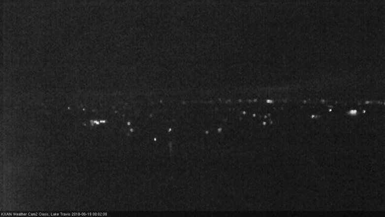 Lake Travis webcam, June 18, 2018 11:05 PM CT