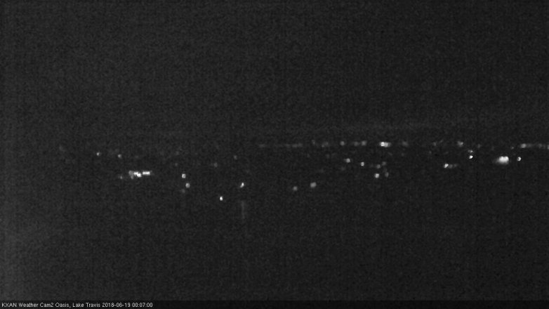 Lake Travis webcam, June 18, 2018 11:10 PM CT