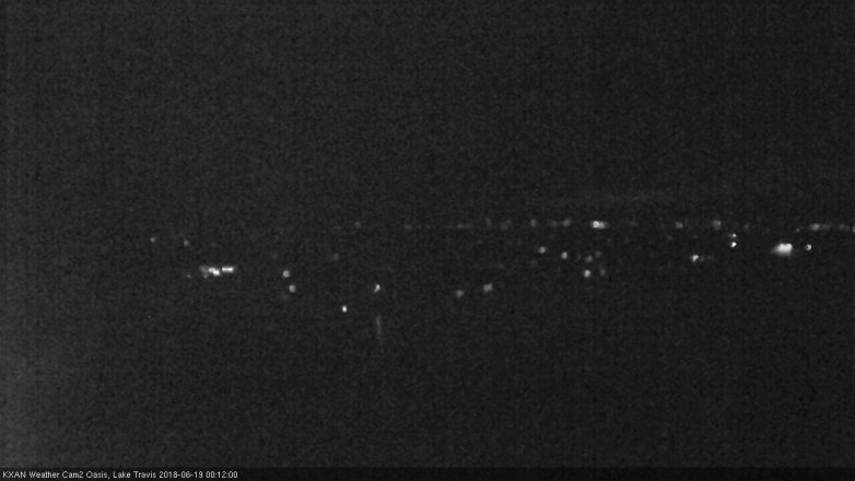 Lake Travis webcam, June 18, 2018 11:15 PM CT