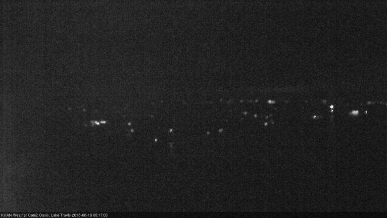 Lake Travis webcam, June 18, 2018 11:20 PM CT
