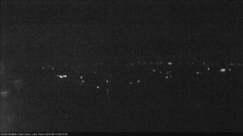 Lake Travis webcam, June 18, 2018 11:30 PM CT