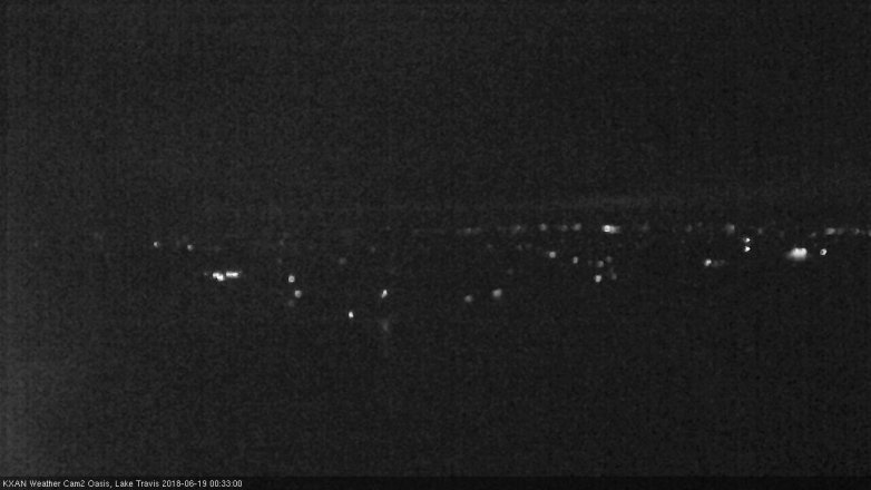 Lake Travis webcam, June 18, 2018 11:35 PM CT
