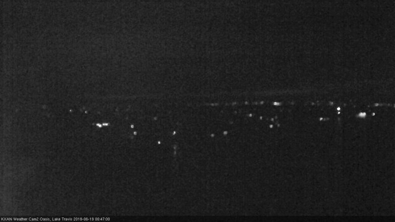 Lake Travis webcam, June 18, 2018 11:50 PM CT