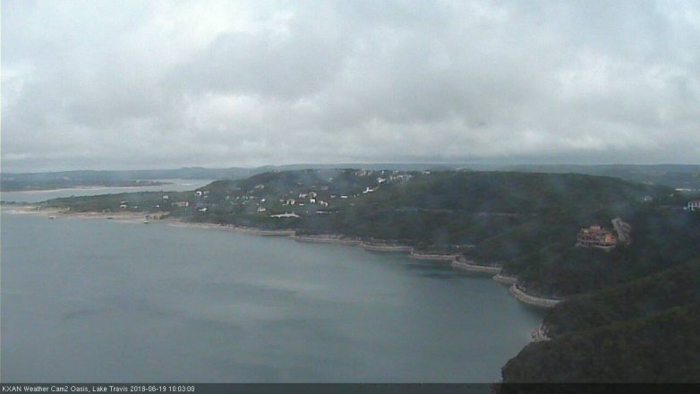 Lake Travis webcam, June 19, 2018 9:05 AM CT