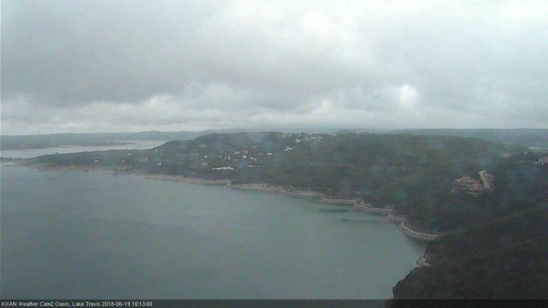 Lake Travis webcam, June 19, 2018 9:15 AM CT