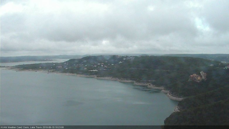 Lake Travis webcam, June 19, 2018 9:25 AM CT