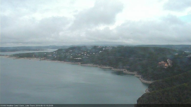 Lake Travis webcam, June 19, 2018 9:30 AM CT
