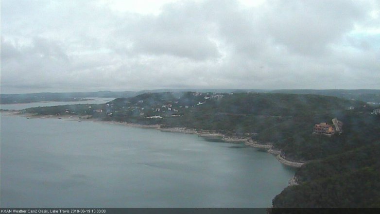 Lake Travis webcam, June 19, 2018 9:35 AM CT