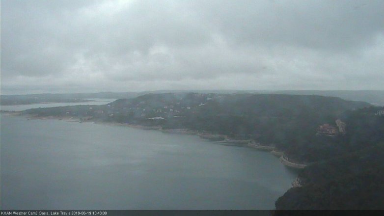 Lake Travis webcam, June 19, 2018 9:45 AM CT