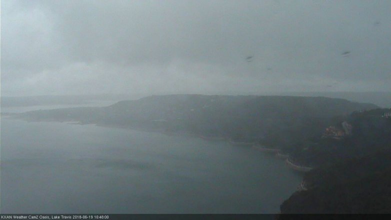 Lake Travis webcam, June 19, 2018 9:50 AM CT