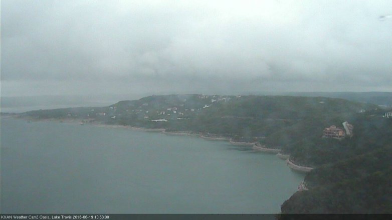 Lake Travis webcam, June 19, 2018 9:55 AM CT