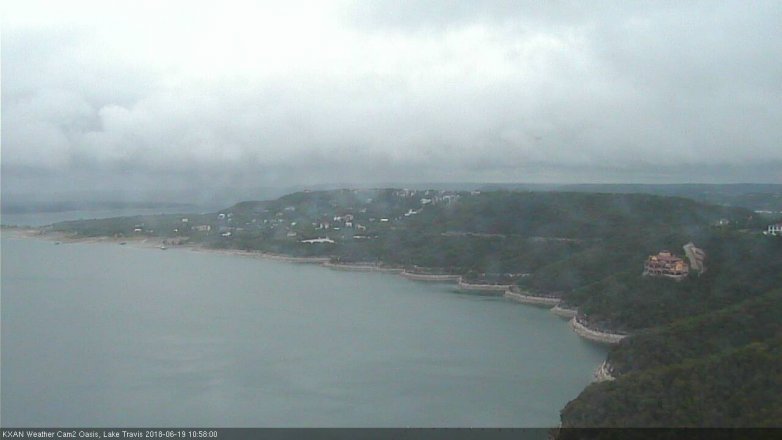 Lake Travis webcam, June 19, 2018 10:00 AM CT