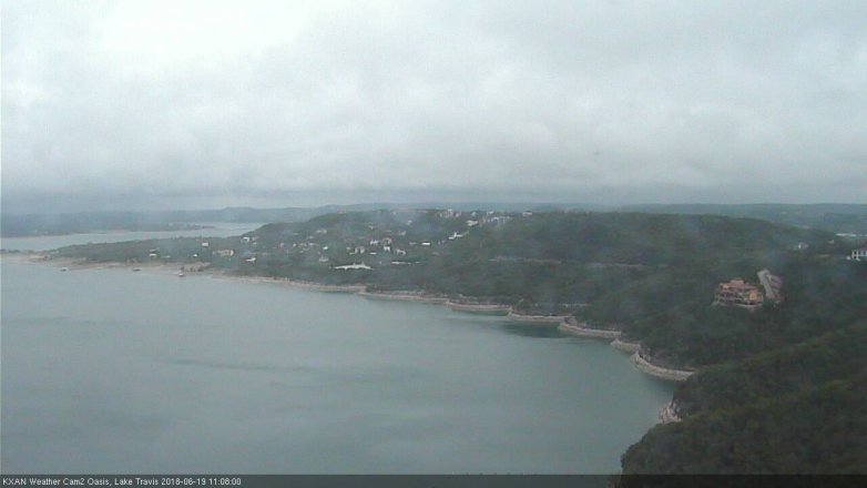 Lake Travis webcam, June 19, 2018 10:10 AM CT