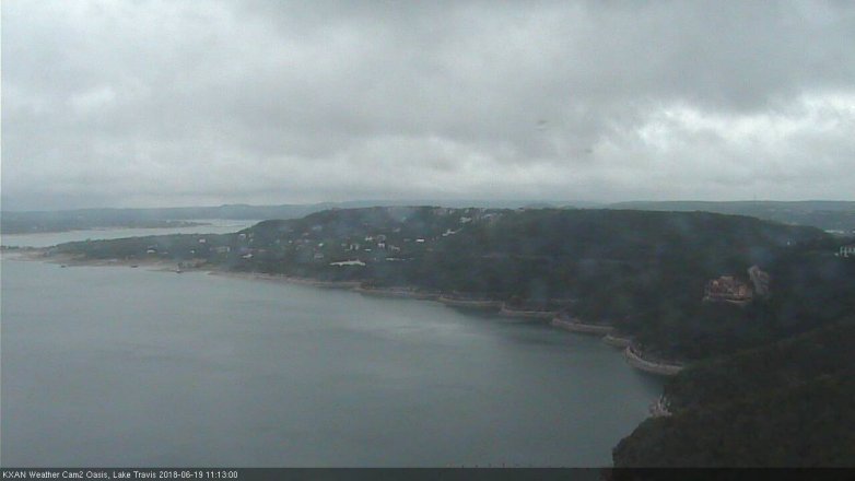 Lake Travis webcam, June 19, 2018 10:15 AM CT
