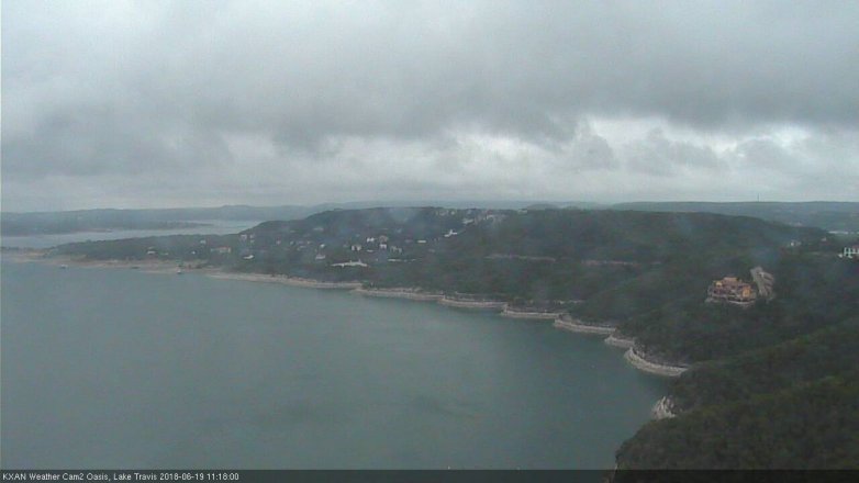 Lake Travis webcam, June 19, 2018 10:20 AM CT