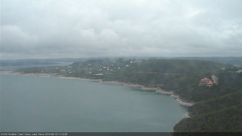Lake Travis webcam, June 19, 2018 10:25 AM CT
