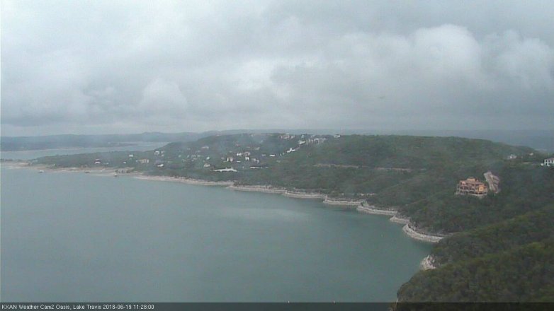 Lake Travis webcam, June 19, 2018 10:30 AM CT