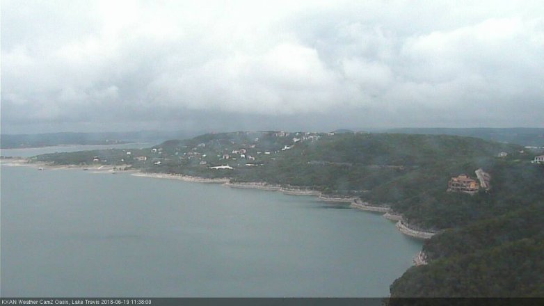 Lake Travis webcam, June 19, 2018 10:40 AM CT