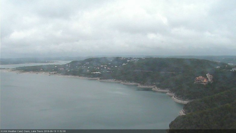 Lake Travis webcam, June 19, 2018 10:55 AM CT