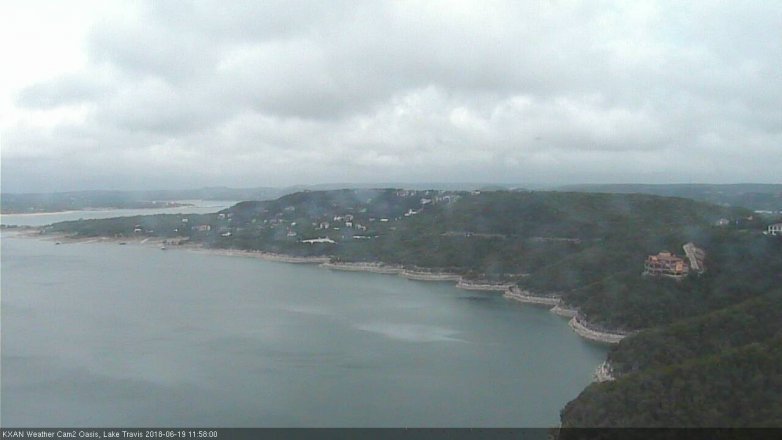 Lake Travis webcam, June 19, 2018 11:00 AM CT