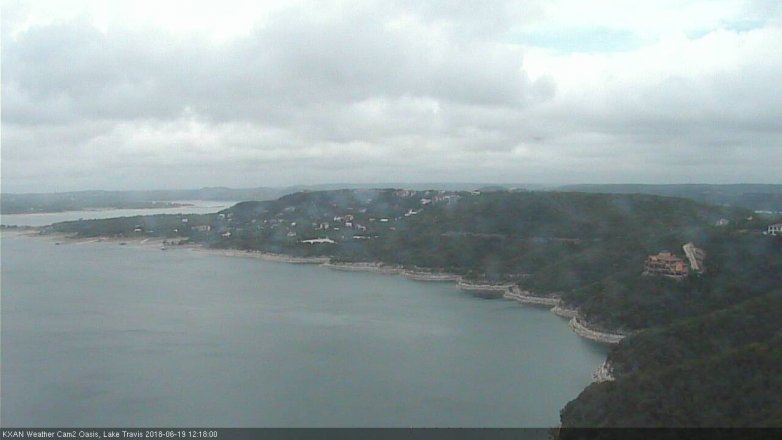 Lake Travis webcam, June 19, 2018 11:20 AM CT