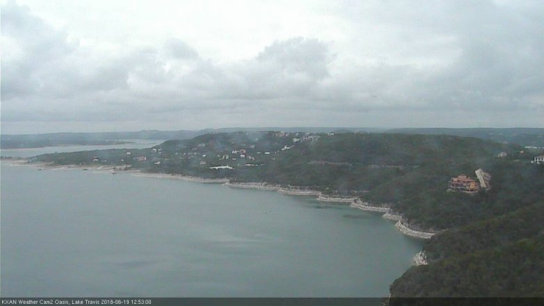 Lake Travis webcam, June 19, 2018 11:55 AM CT