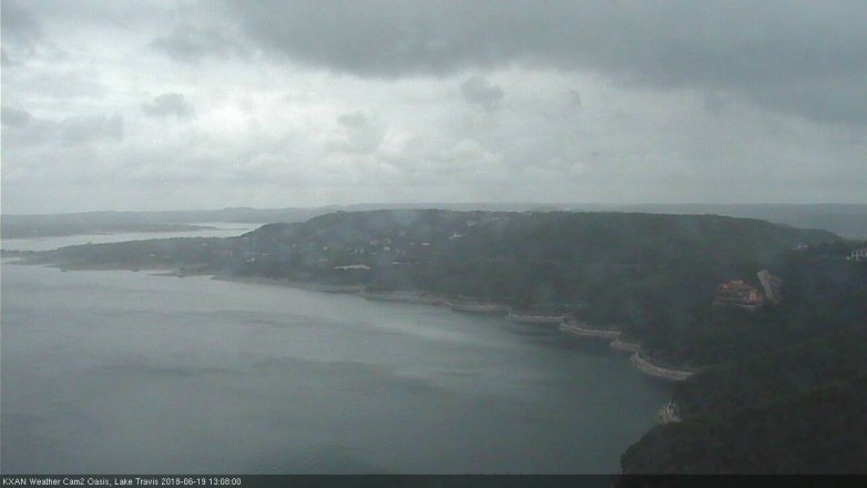Lake Travis webcam, June 19, 2018 12:10 PM CT