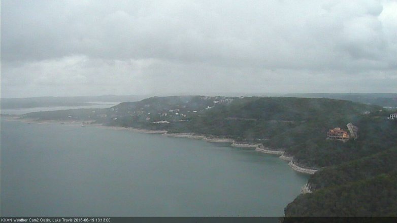 Lake Travis webcam, June 19, 2018 12:15 PM CT