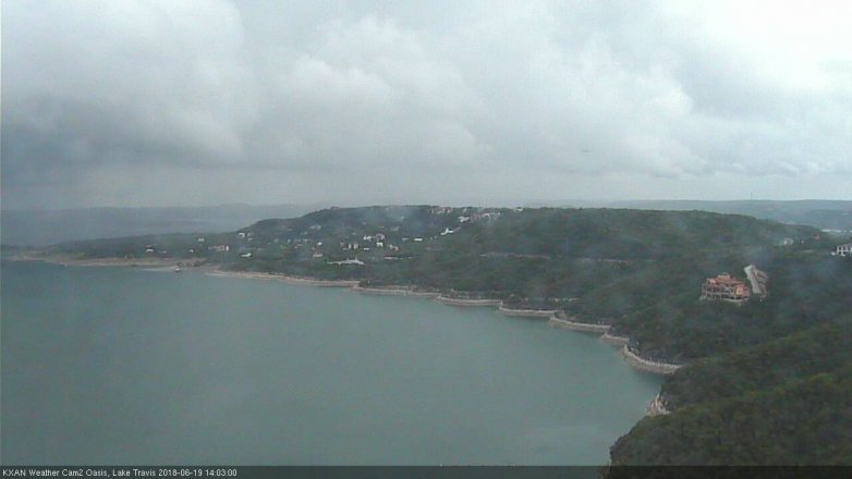 Lake Travis webcam, June 19, 2018 1:05 PM CT