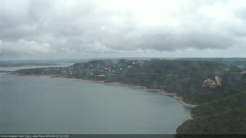 Lake Travis webcam, June 19, 2018 1:15 PM CT