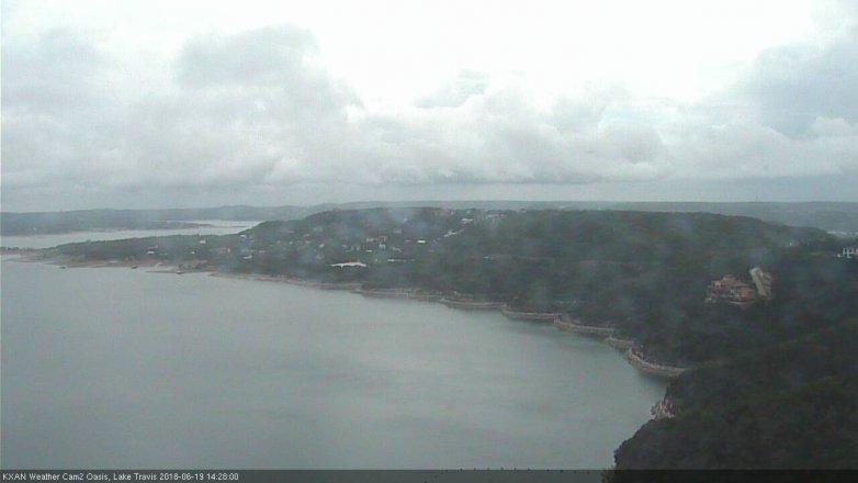 Lake Travis webcam, June 19, 2018 1:30 PM CT